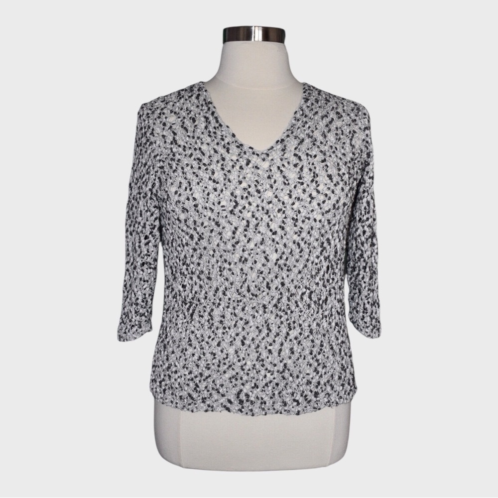 J Jill Marled Open Knit Lightweight‎ Sweater Top
